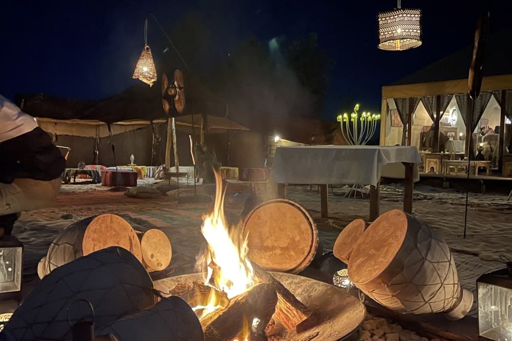 Desert camp night